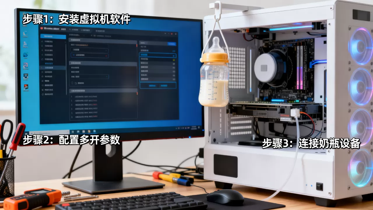 奶瓶挂虚拟机怎么操作,虚拟机多开挂机怎么设置 奶瓶挂虚拟机怎么操作,虚拟机多开挂机怎么设置