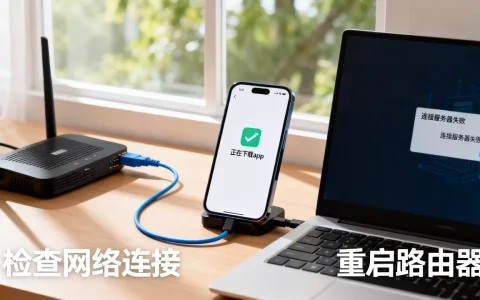 手机app下载时电脑连接服务器为何出错，怎么办？