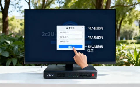 3c3u服务器进入后如何设置密码，具体步骤是什么？