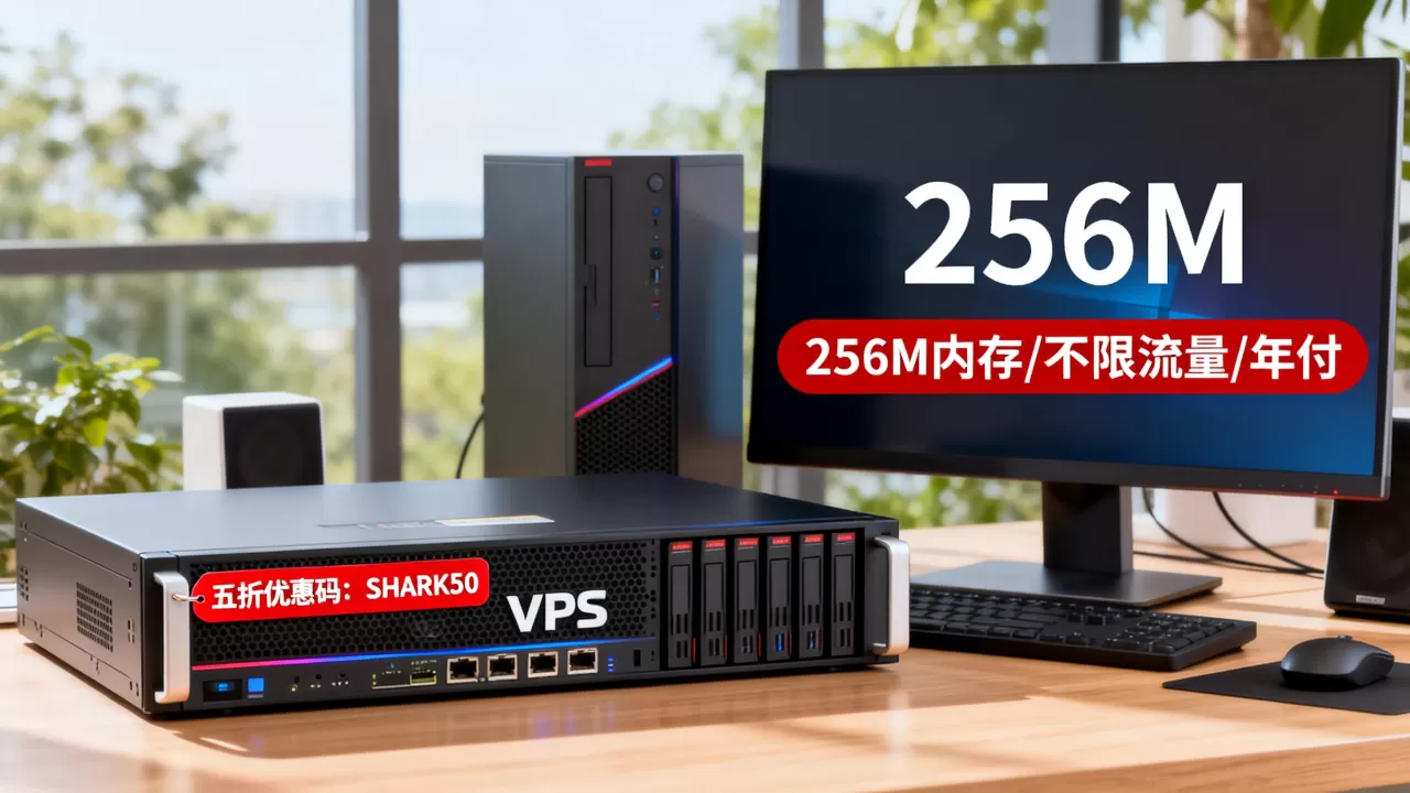 鲨鱼机房VPS五折优惠码怎么用,256M内存不限流量年付值得吗 鲨鱼机房VPS五折优惠码怎么用,256M内存不限流量年付值得吗