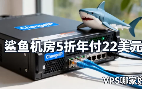 ChangeIP鲨鱼机房5折年付22美元值不值，VPS哪家好