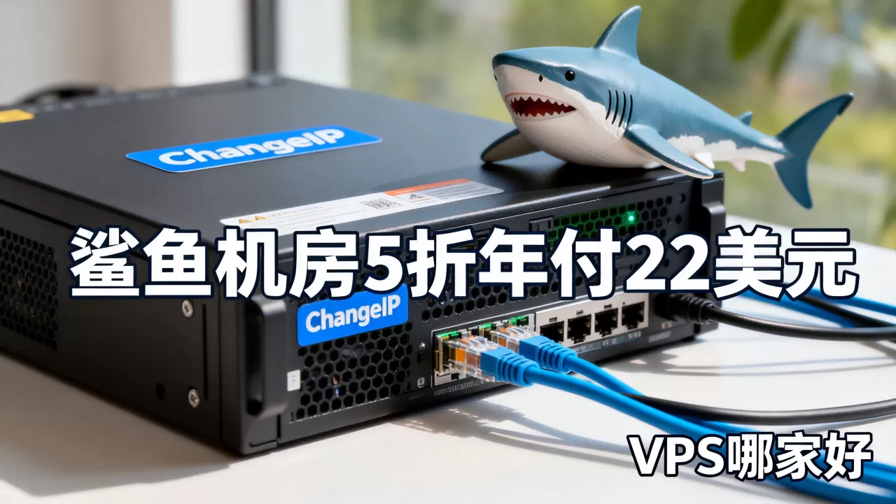 ChangeIP鲨鱼机房5折年付22美元值不值,VPS哪家好 ChangeIP鲨鱼机房5折年付22美元值不值,VPS哪家好