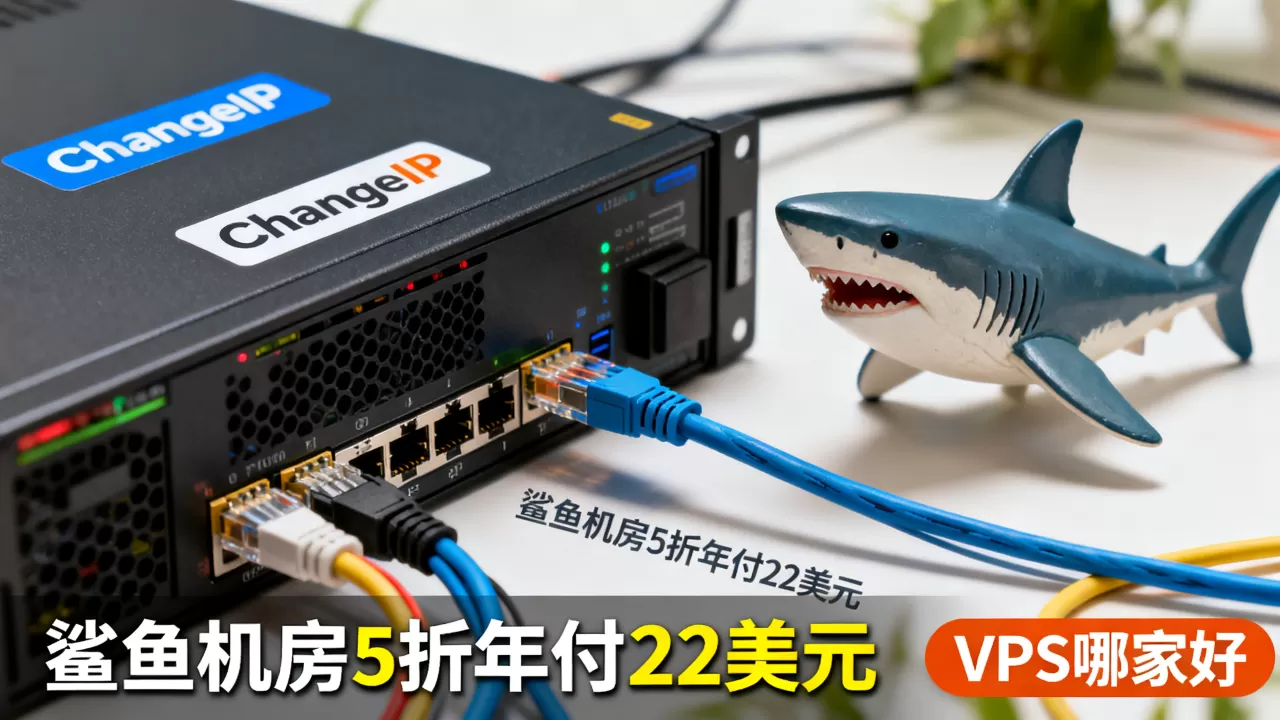 ChangeIP鲨鱼机房5折年付22美元值不值,VPS哪家好 ChangeIP鲨鱼机房5折年付22美元值不值,VPS哪家好
