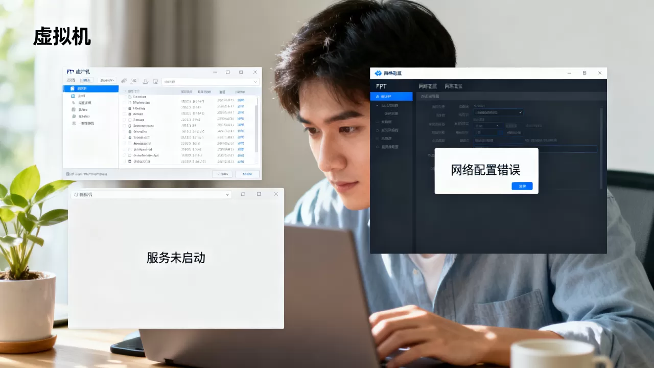虚拟机连不上FTP怎么办,服务未启动网络配置错误怎么解决? 虚拟机连不上FTP怎么办,服务未启动网络配置错误怎么解决?