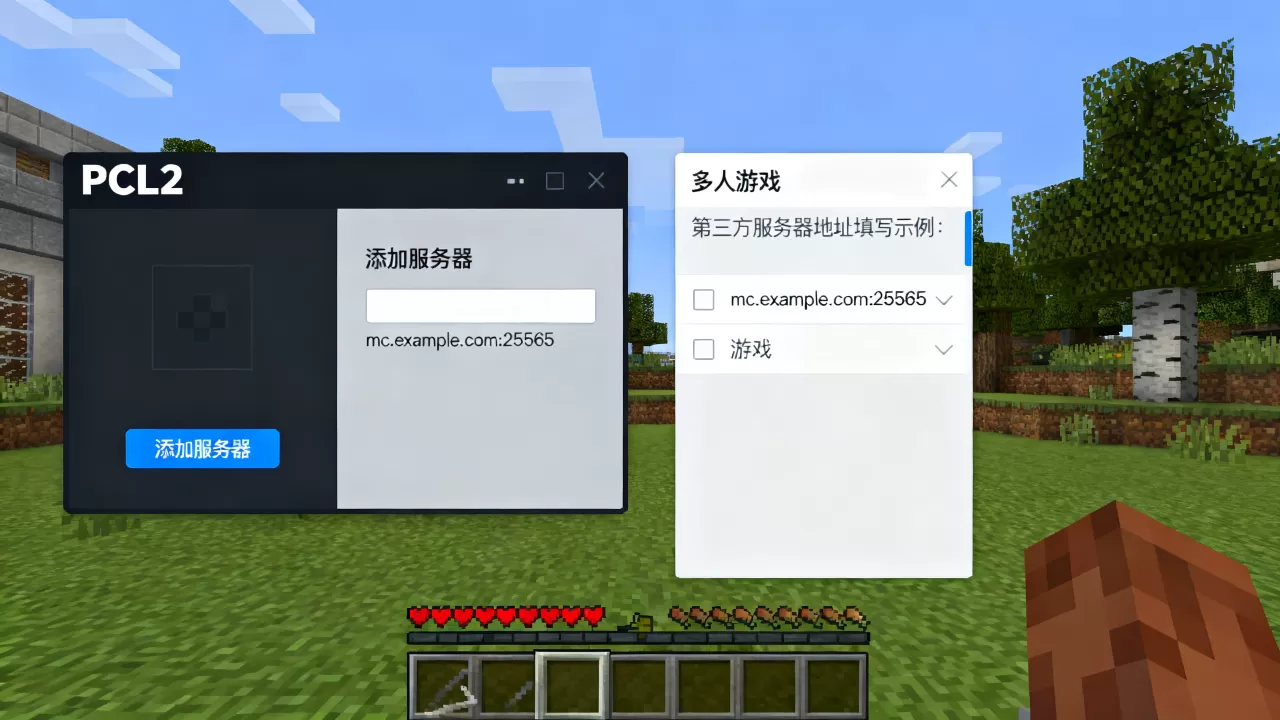 PCL2如何进第三方服务器,我的世界第三方服务器地址怎么填 PCL2如何进第三方服务器,我的世界第三方服务器地址怎么填