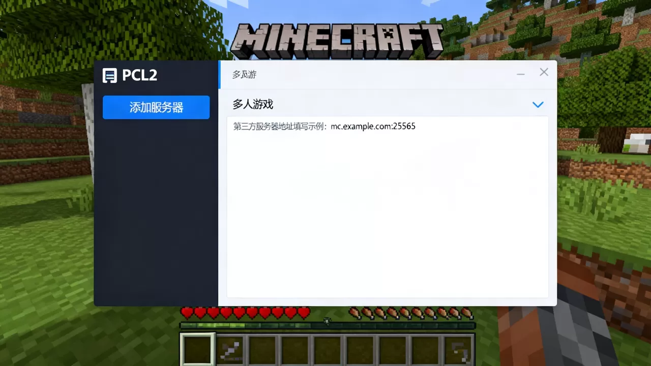 PCL2如何进第三方服务器,我的世界第三方服务器地址怎么填 PCL2如何进第三方服务器,我的世界第三方服务器地址怎么填