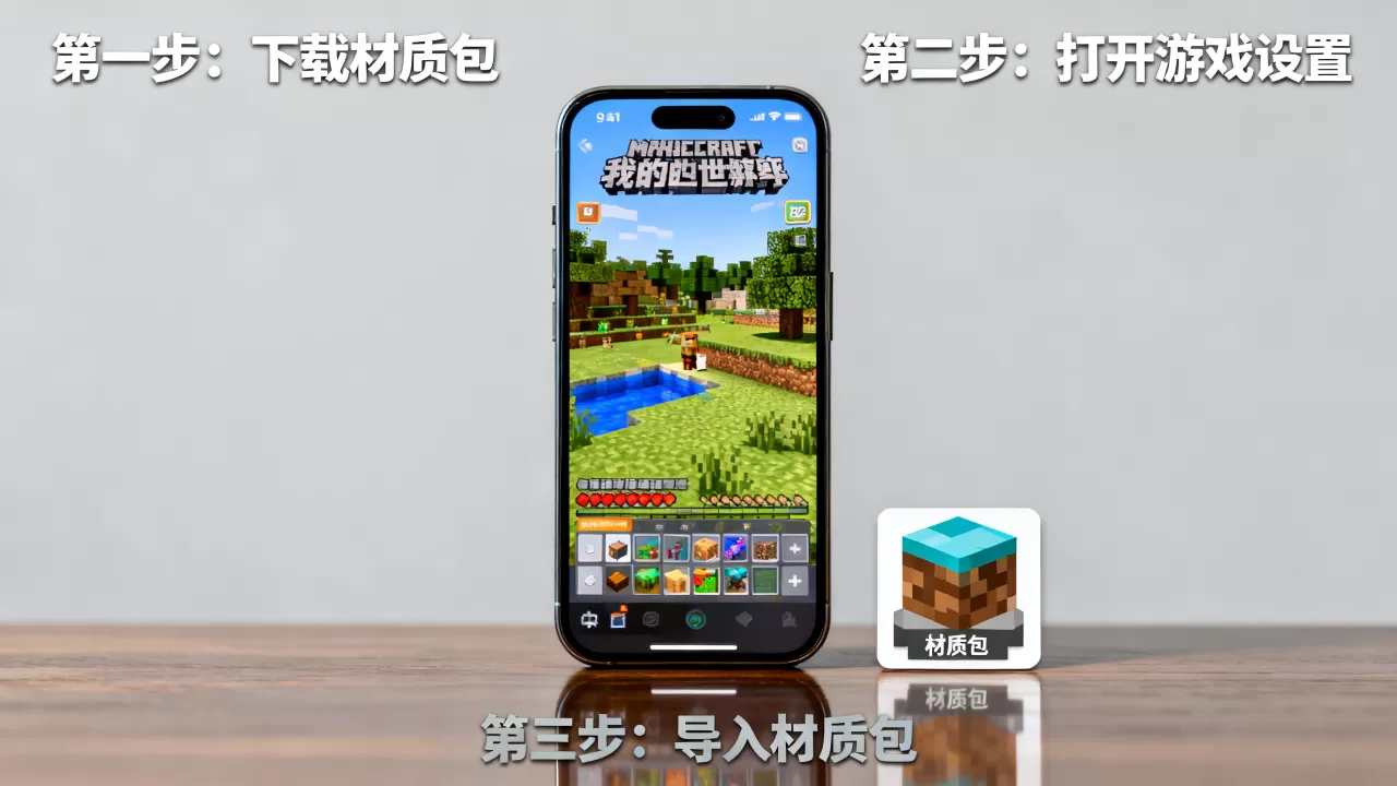 手机网易MC服务器怎么加材质,我的世界手机版材质包怎么导入? 手机网易MC服务器怎么加材质,我的世界手机版材质包怎么导入?