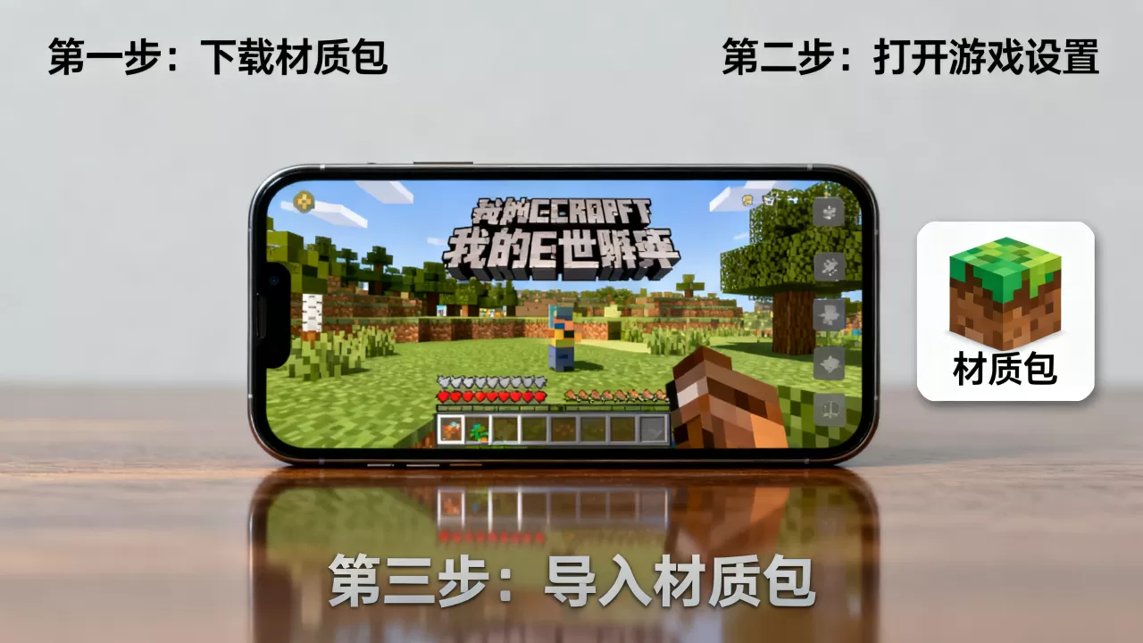 手机网易MC服务器怎么加材质,我的世界手机版材质包怎么导入? 手机网易MC服务器怎么加材质,我的世界手机版材质包怎么导入?