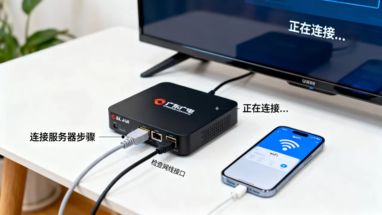 广东广电u点盒怎么连接服务器?,连接不上怎么办 广东广电u点盒怎么连接服务器?,连接不上怎么办