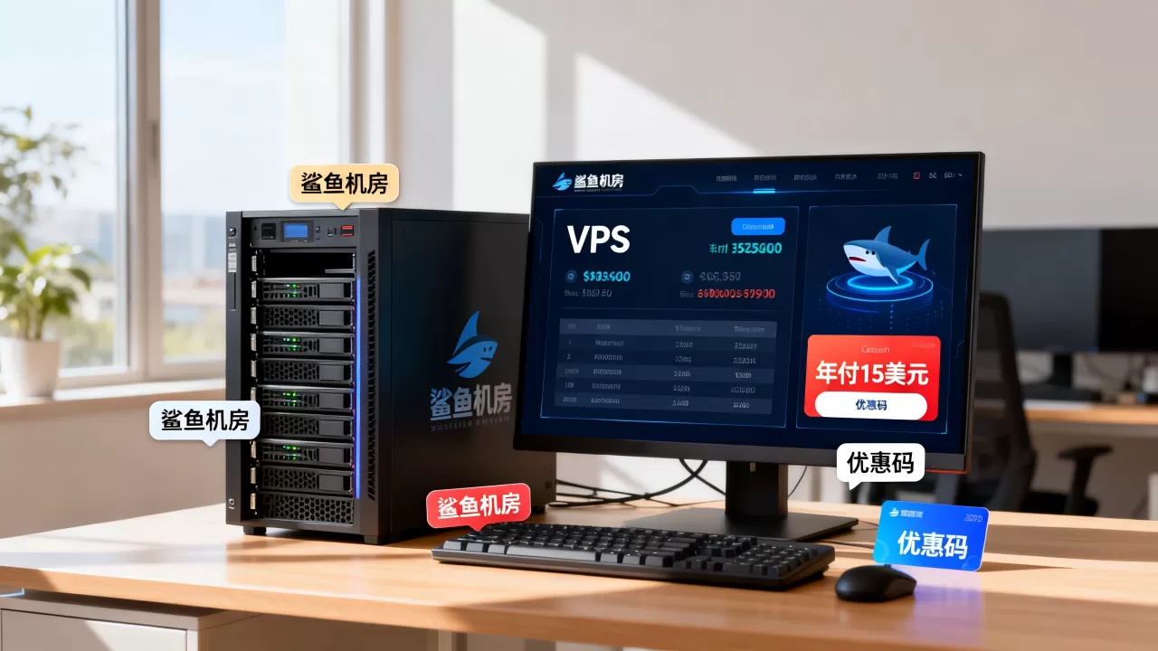 鲨鱼机房不限流量VPS年付15美元值不值,优惠码怎么用? 鲨鱼机房不限流量VPS年付15美元值不值,优惠码怎么用?