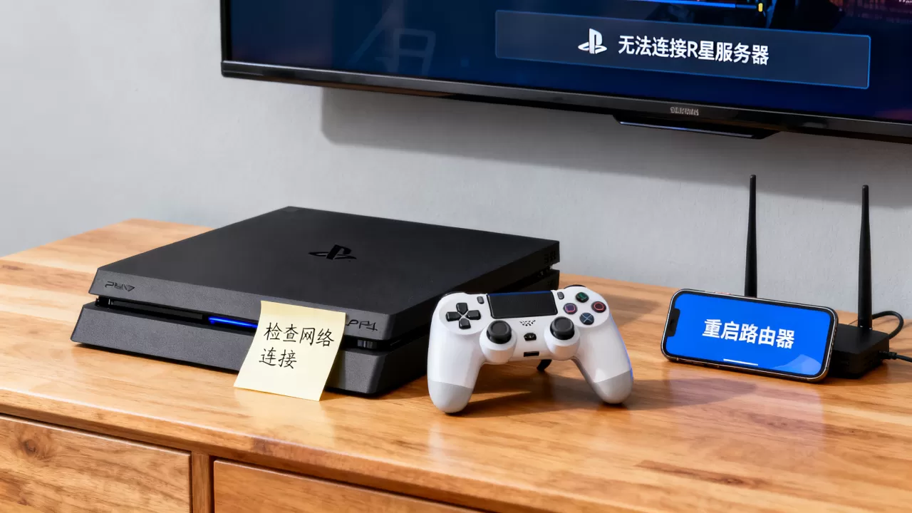 PS4为什么无法连接r星服务器,怎么解决 PS4为什么无法连接r星服务器,怎么解决