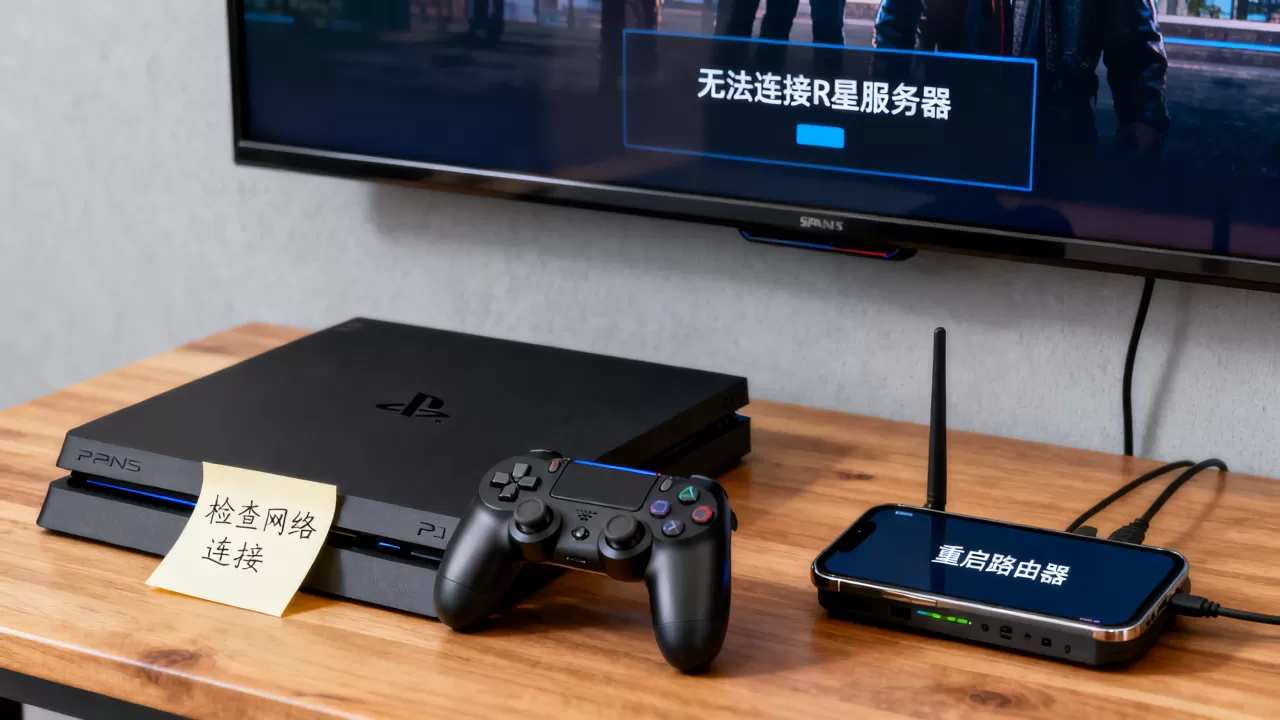 PS4为什么无法连接r星服务器,怎么解决 PS4为什么无法连接r星服务器,怎么解决