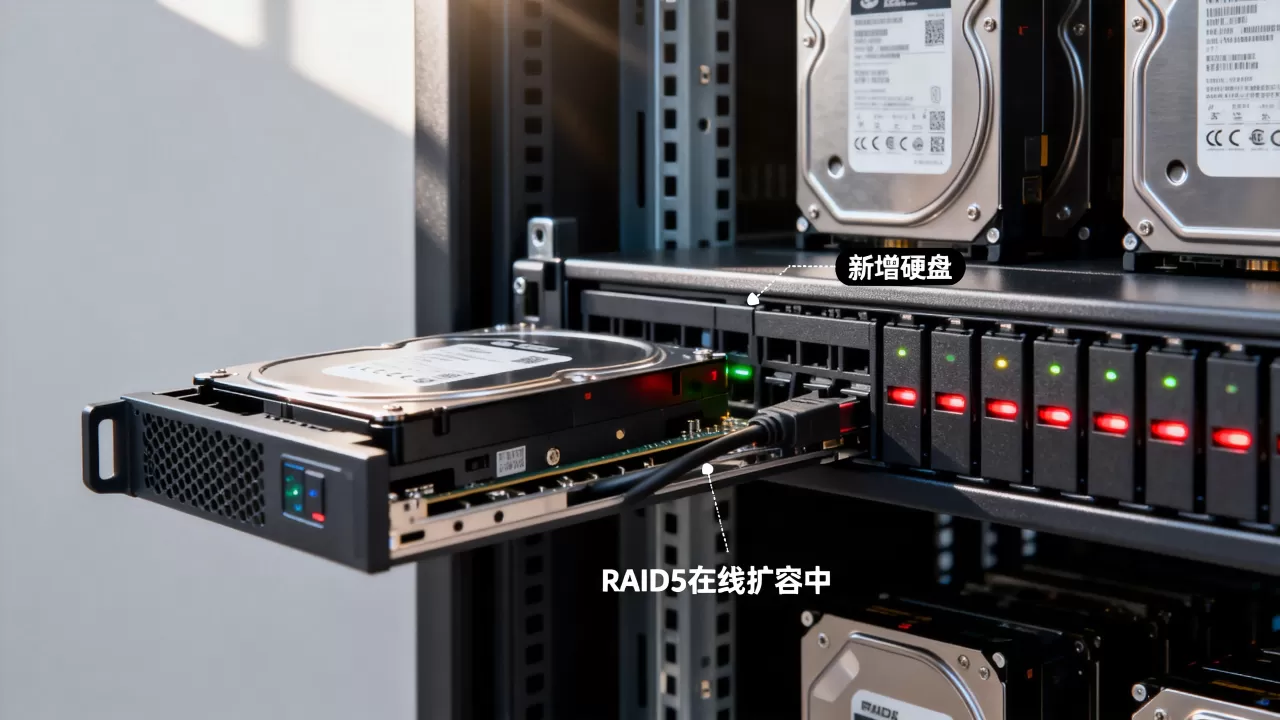 服务器做了RAID5能加硬盘吗,RAID5在线扩容方法? 服务器做了RAID5能加硬盘吗,RAID5在线扩容方法?