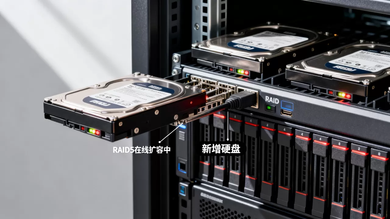 服务器做了RAID5能加硬盘吗,RAID5在线扩容方法? 服务器做了RAID5能加硬盘吗,RAID5在线扩容方法?