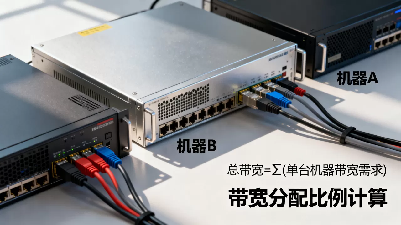 多台机器分摊带宽时的总量计算流程是什么,带宽怎么计算? 多台机器分摊带宽时的总量计算流程是什么,带宽怎么计算?