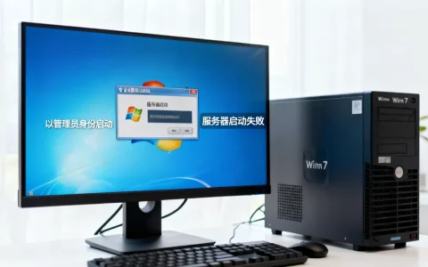 Win7如何用管理员身份启动服务器，服务器启动失败怎么解决？