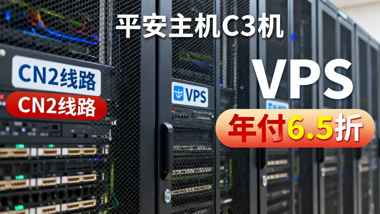 平安主机C3机房CN2线路VPS年付6.5折值吗,如何选择? 平安主机C3机房CN2线路VPS年付6.5折值吗,如何选择?