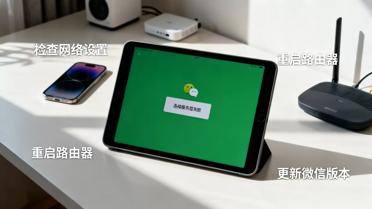iPad微信连接服务器失败是什么原因,微信连不上网怎么解决 iPad微信连接服务器失败是什么原因,微信连不上网怎么解决