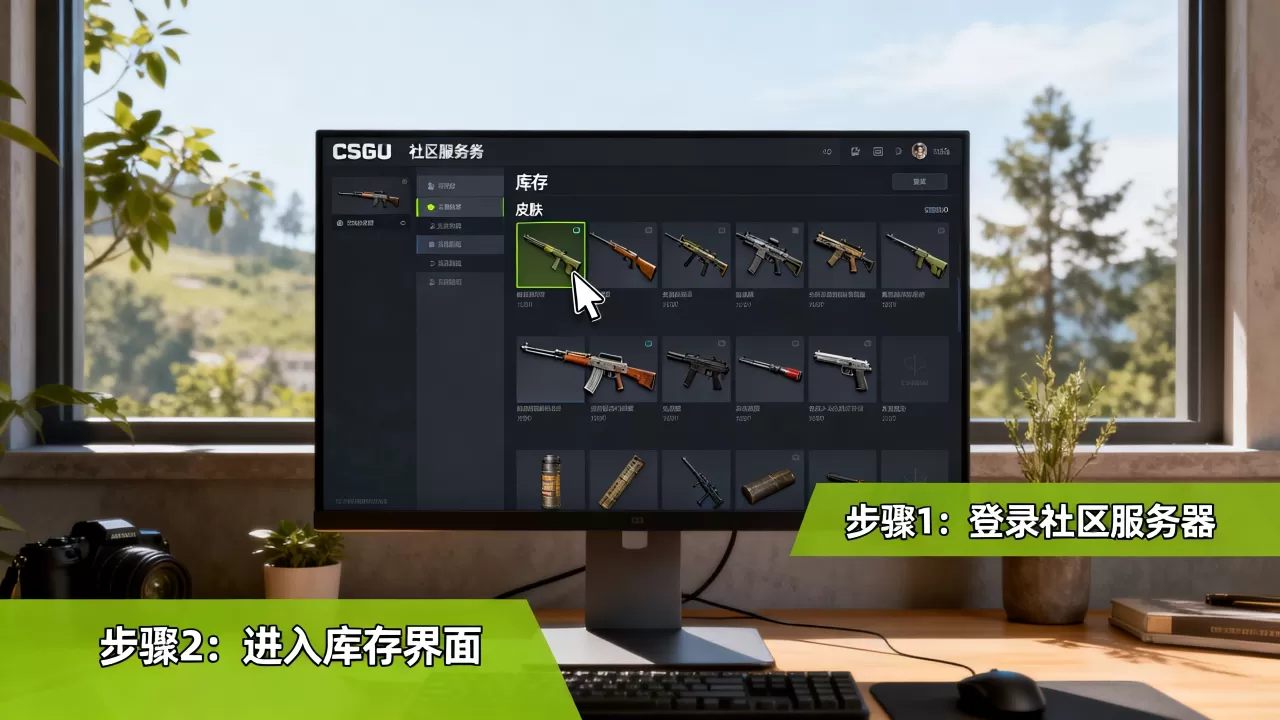 csgo社区服务器怎么看自己抽的皮肤呢,在哪里查看? csgo社区服务器怎么看自己抽的皮肤呢,在哪里查看?