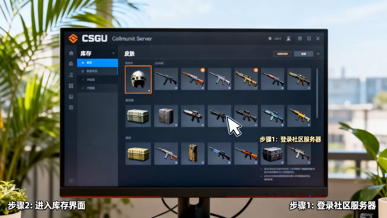 csgo社区服务器怎么看自己抽的皮肤呢,在哪里查看? csgo社区服务器怎么看自己抽的皮肤呢,在哪里查看?