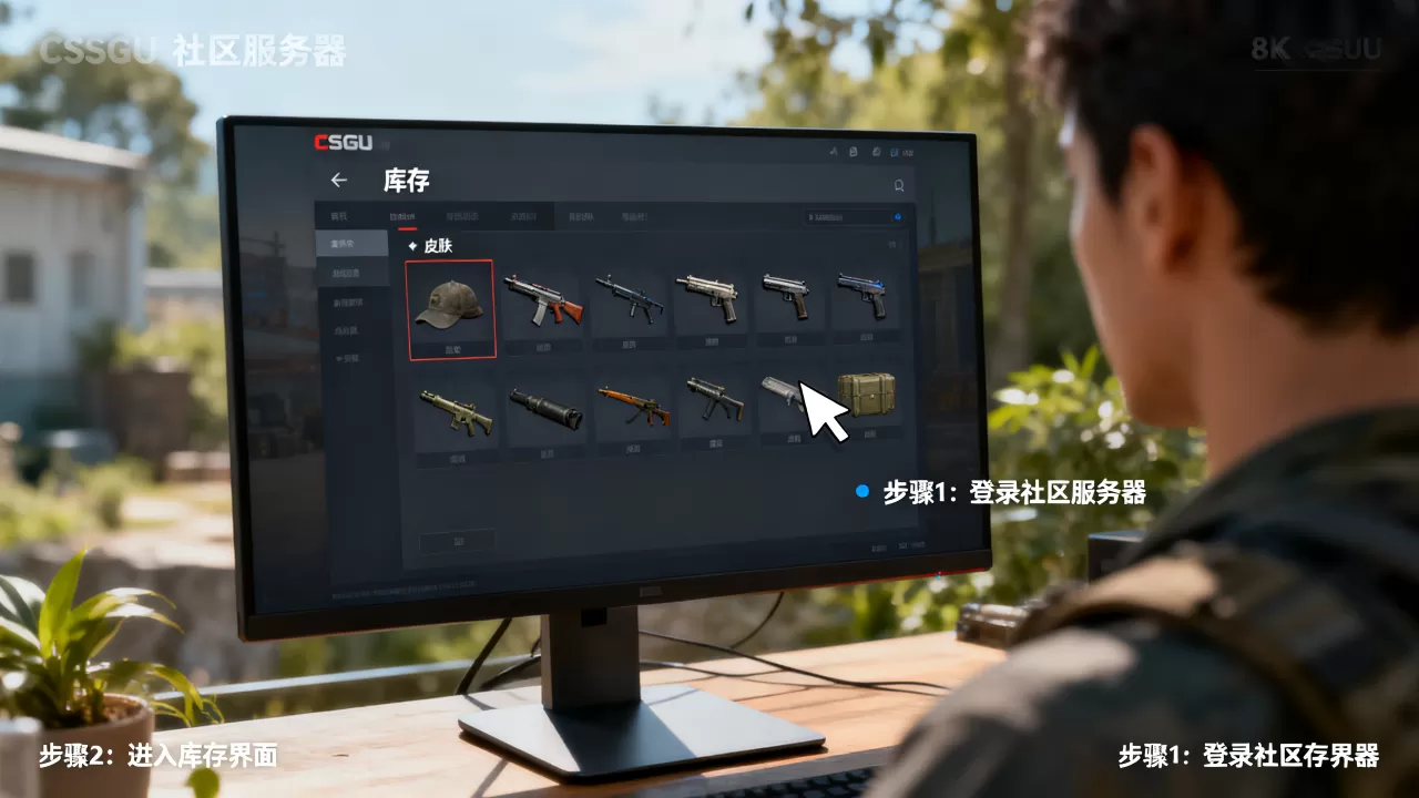 csgo社区服务器怎么看自己抽的皮肤呢,在哪里查看? csgo社区服务器怎么看自己抽的皮肤呢,在哪里查看?