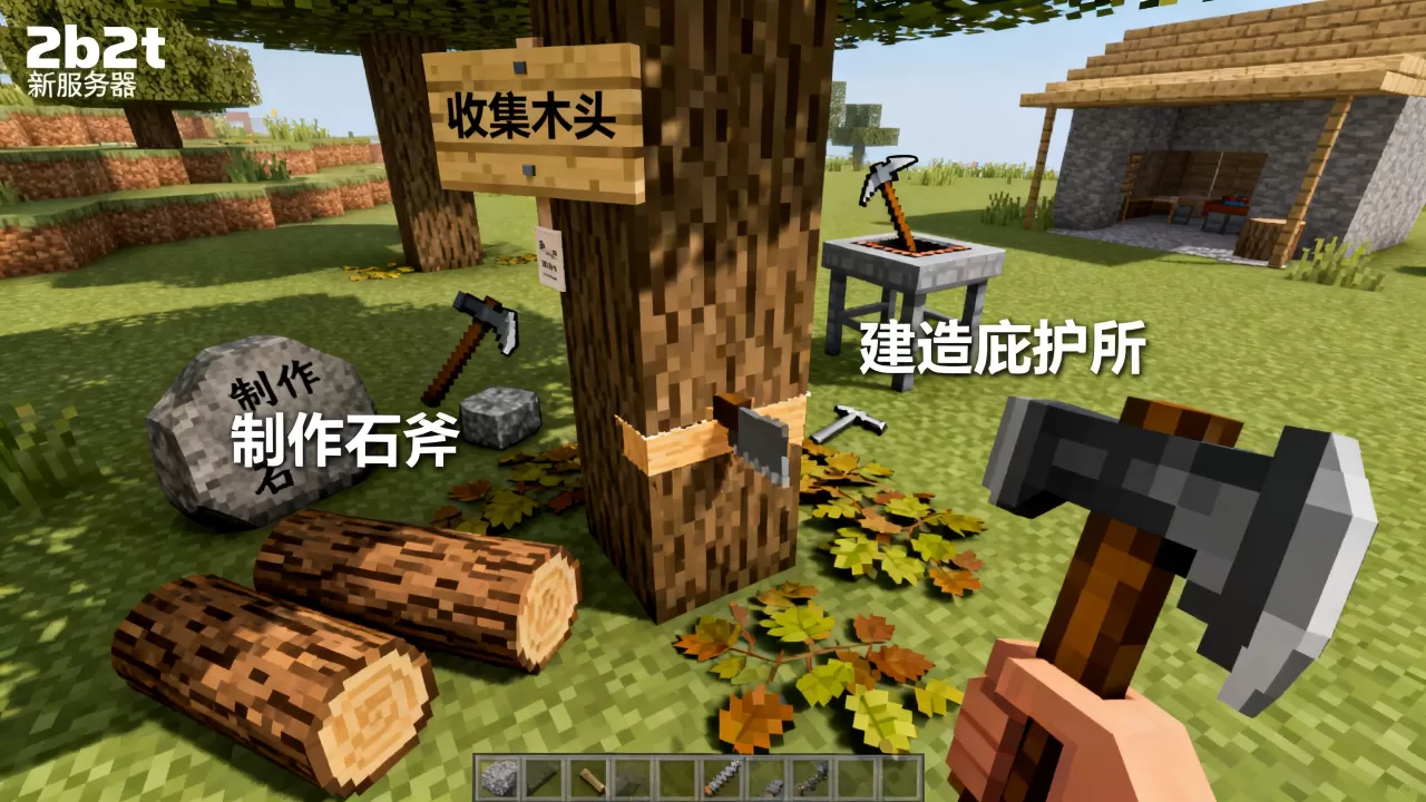 我的世界2b2t服务器怎么发育?,新手开局生存技巧有哪些? 我的世界2b2t服务器怎么发育?,新手开局生存技巧有哪些?