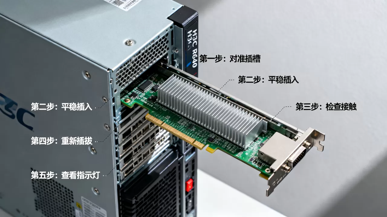 h3c服务器r640板卡怎么插,插上后无法识别怎么办 h3c服务器r640板卡怎么插,插上后无法识别怎么办