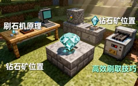 我的世界服务器刷钻石有几种方法,怎么刷钻石最快