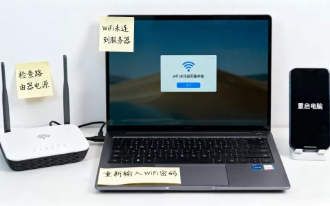 电脑显示wifi未连接到服务器是什么原因，怎么解决？