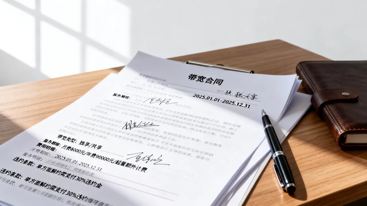 签大带宽合同前要确认哪些问题,有哪些坑必须避免? 签大带宽合同前要确认哪些问题,有哪些坑必须避免?