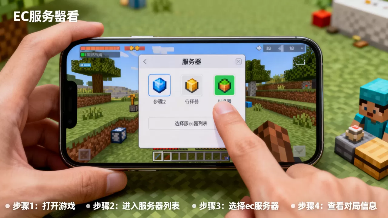 我的世界手机端ec服务器如何查看对局,步骤是什么? 我的世界手机端ec服务器如何查看对局,步骤是什么?