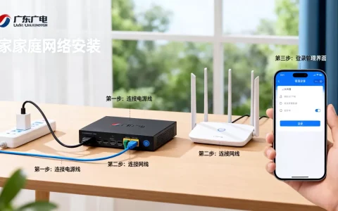 广东广电u点服务器怎么安装，家庭网络设置步骤？