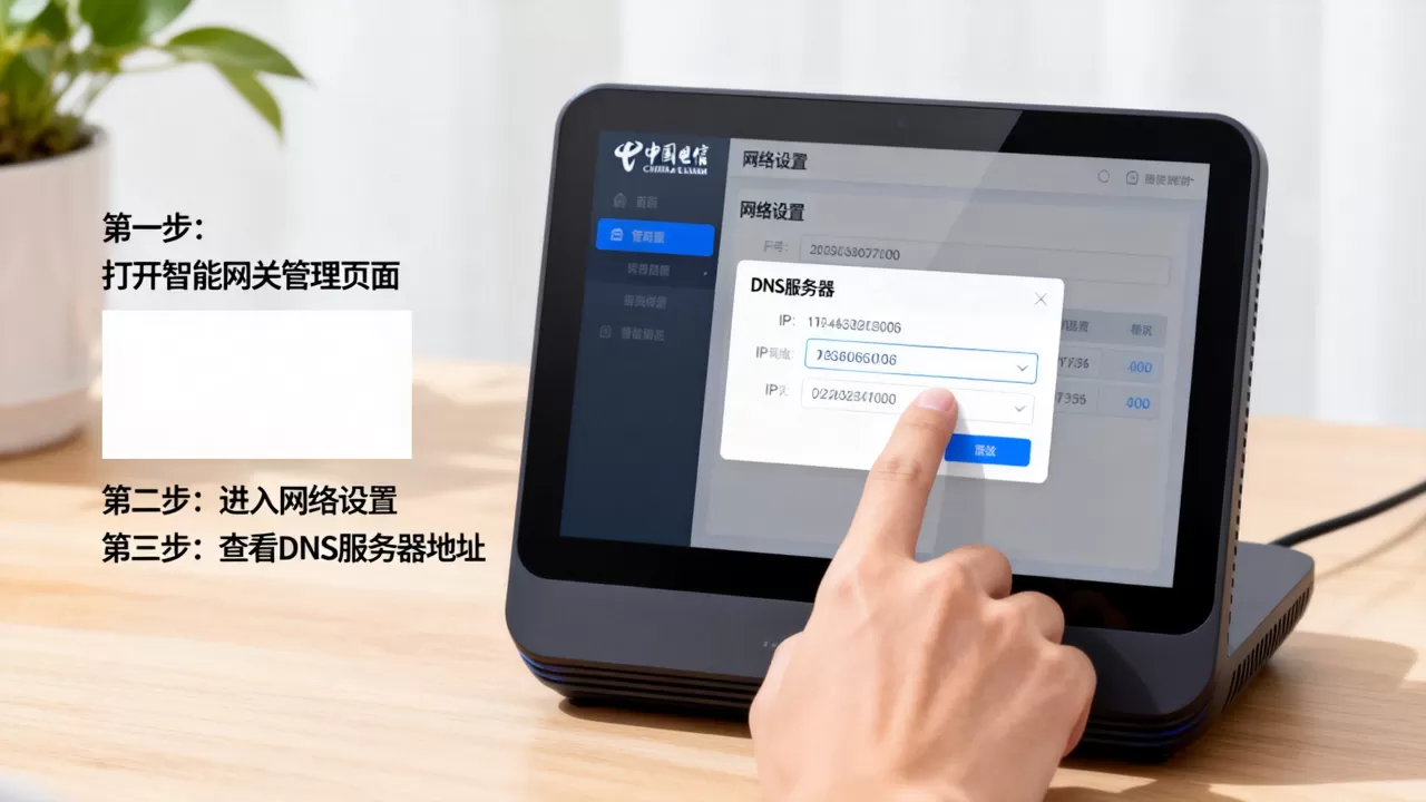 中国电信智能网关怎么看DNS服务器?,查询步骤是什么 中国电信智能网关怎么看DNS服务器?,查询步骤是什么