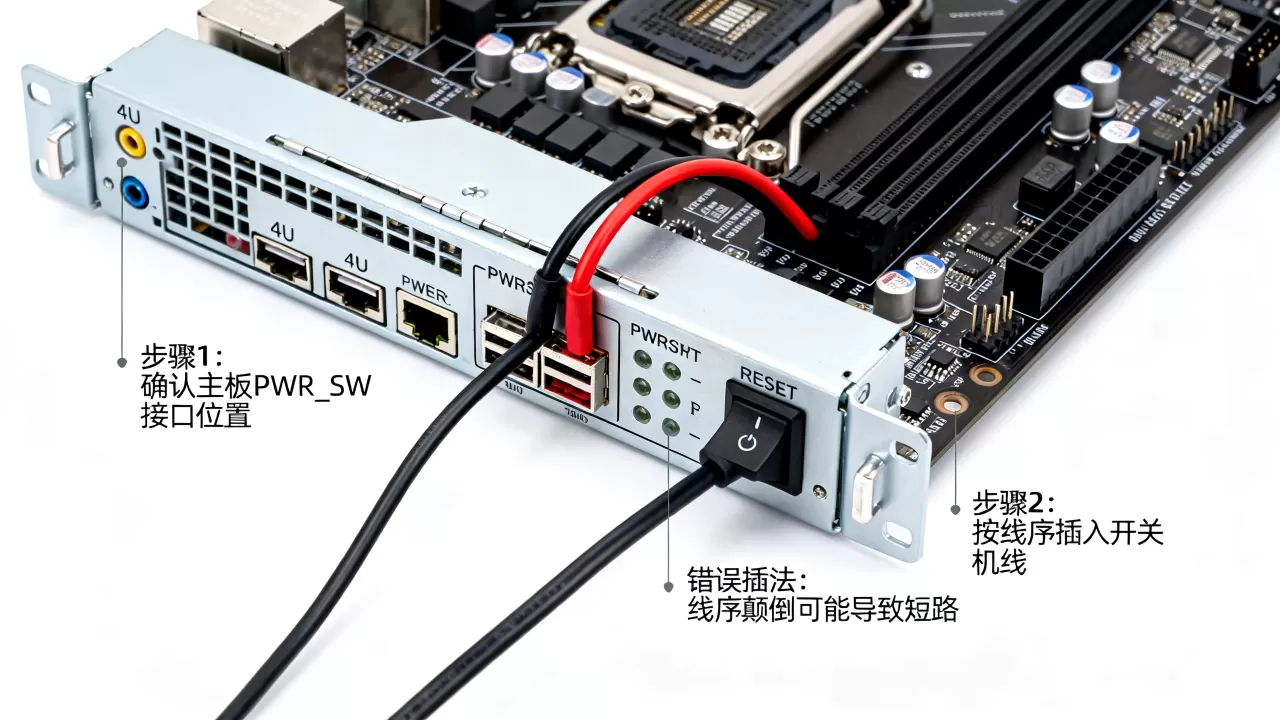 4U服务器主板开关机线怎么插,开关机线接错会烧主板吗? 4U服务器主板开关机线怎么插,开关机线接错会烧主板吗?