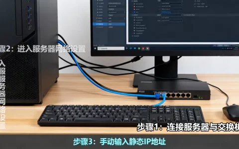 服务器连接到交换机后如何配置IP地址，服务器静态IP设置步骤有哪些？