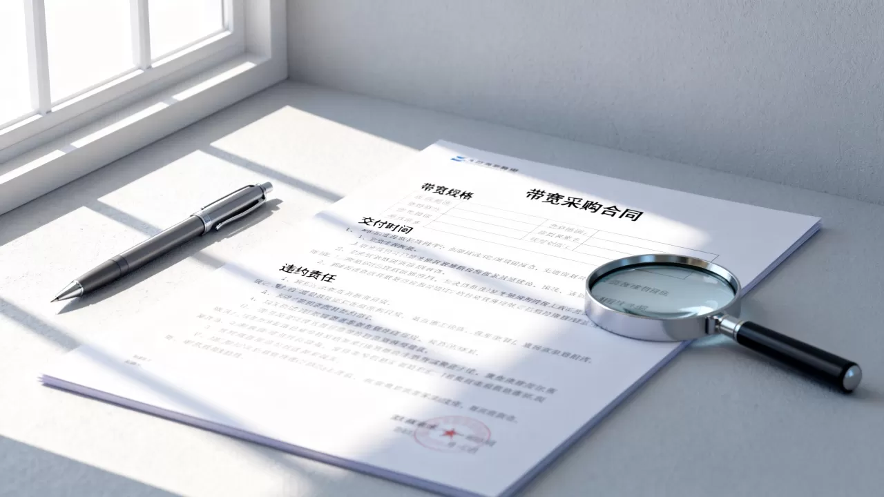 大带宽采购合同里带宽条款怎么核对,有哪些注意事项? 大带宽采购合同里带宽条款怎么核对,有哪些注意事项?