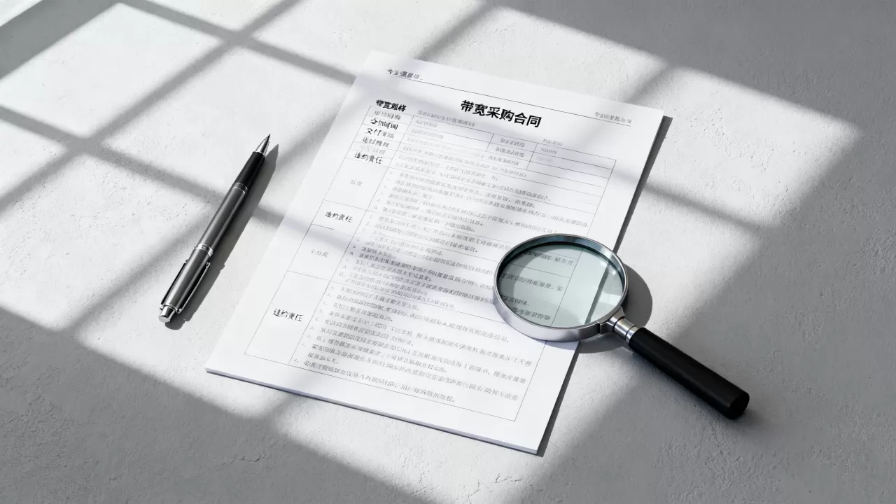 大带宽采购合同里带宽条款怎么核对,有哪些注意事项? 大带宽采购合同里带宽条款怎么核对,有哪些注意事项?