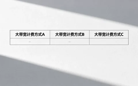 三种大带宽计费口径如何横向对比，大带宽计费方式有哪些