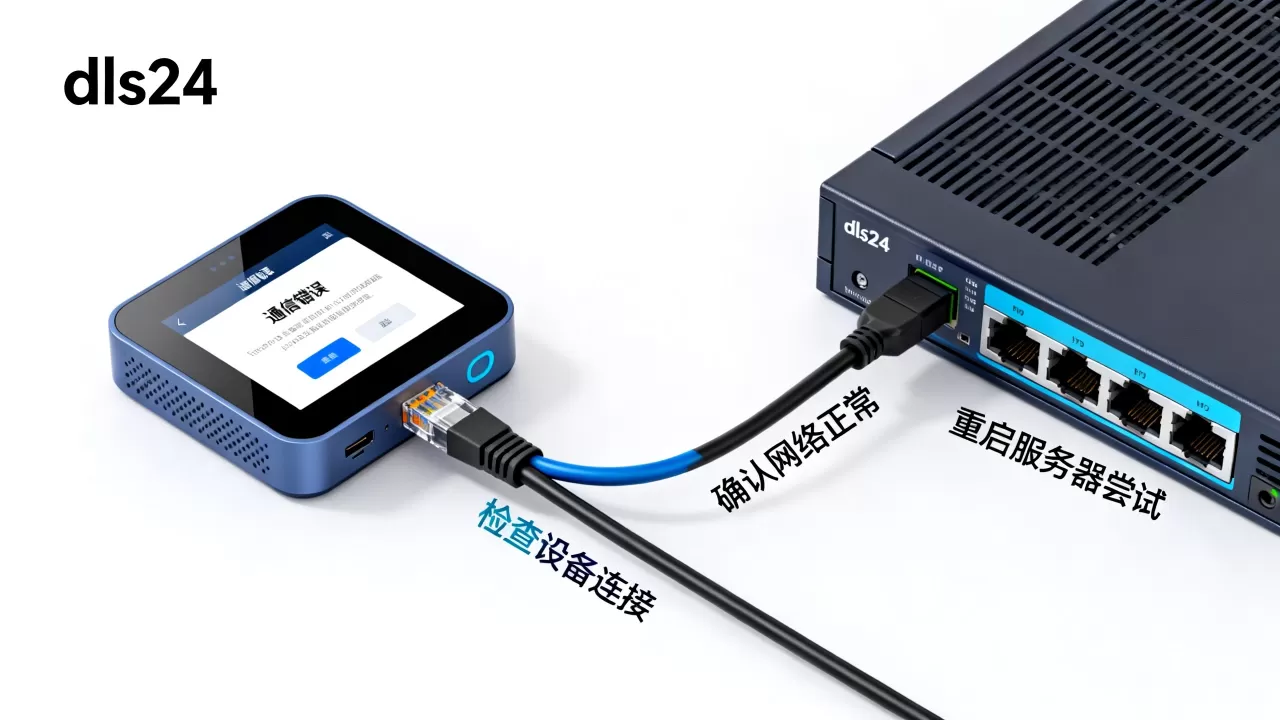 dls24设备通信出错怎么解决?服务器连接失败怎么办? dls24设备通信出错怎么解决?服务器连接失败怎么办?