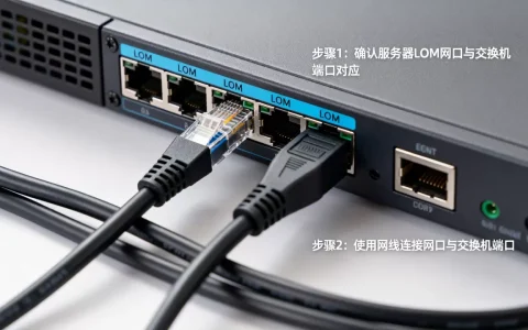 服务器LOM网口连接交换机怎么设置？，具体步骤是什么？