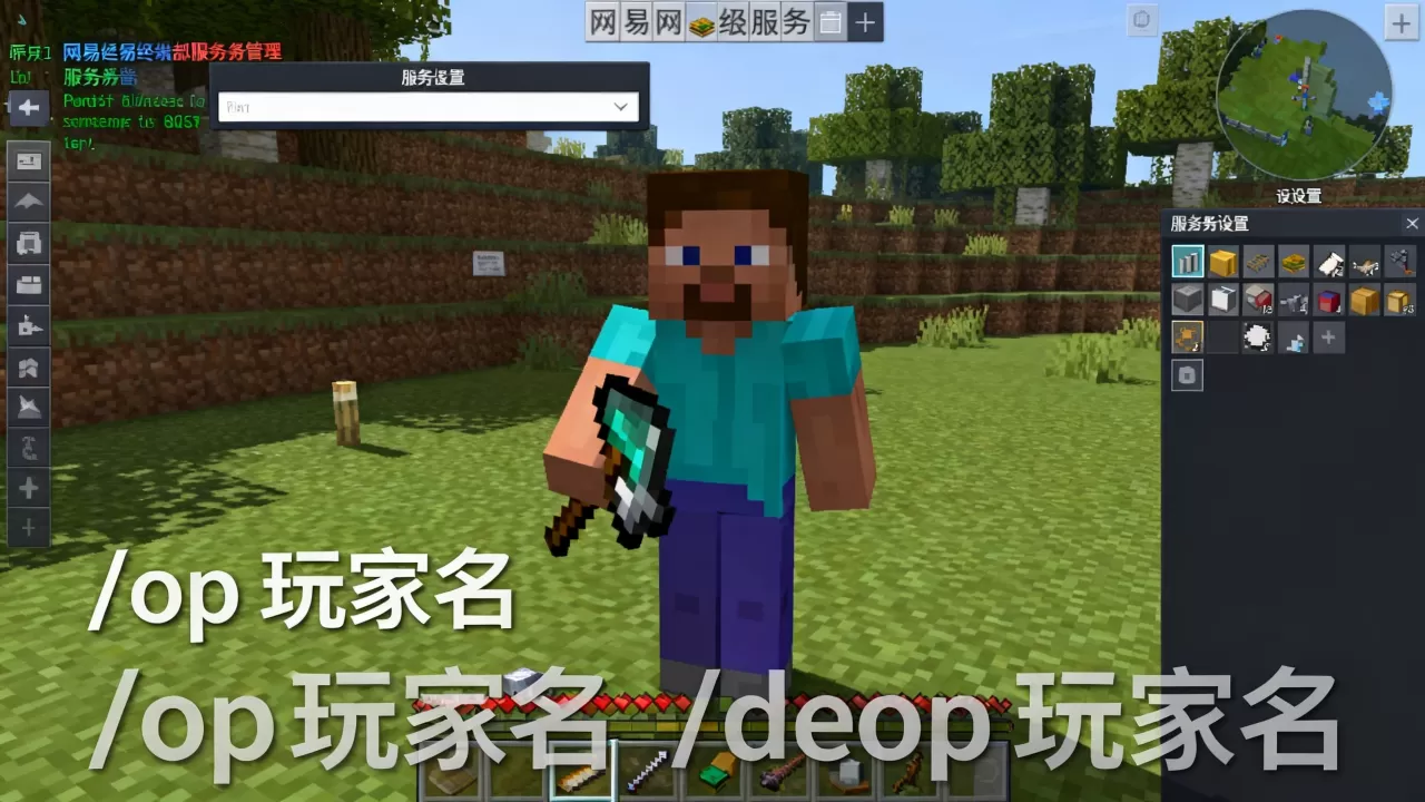 我的世界网易手机版服务器如何给op,op权限指令是什么 我的世界网易手机版服务器如何给op,op权限指令是什么
