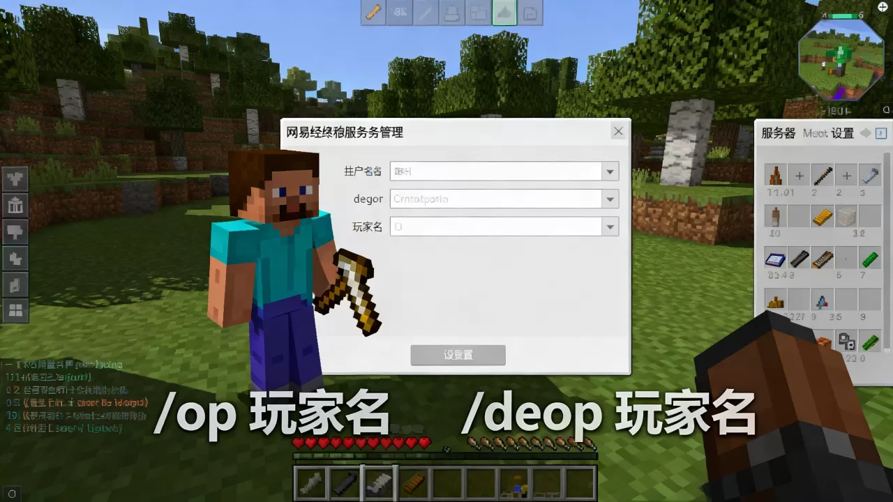 我的世界网易手机版服务器如何给op,op权限指令是什么 我的世界网易手机版服务器如何给op,op权限指令是什么