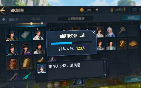 传奇世界3d服务器人满进不去怎么办，哪个区人少不用排队