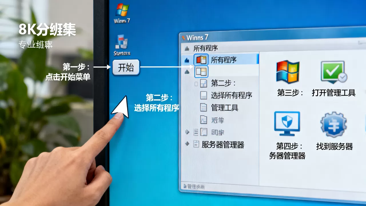 Win7如何打开管理工具里的服务器,win7服务器管理器在哪 Win7如何打开管理工具里的服务器,win7服务器管理器在哪