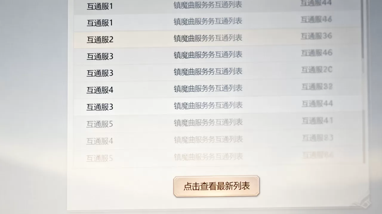 镇魔曲服务器互通有哪些,怎么查最新列表? 镇魔曲服务器互通有哪些,怎么查最新列表?