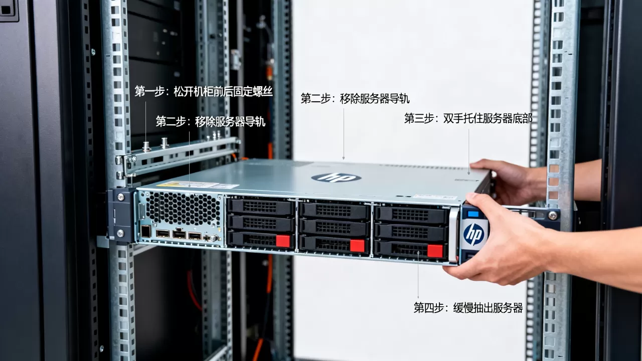 hp dl388服务器怎么从机柜拆下来?,拆卸步骤教程 hp dl388服务器怎么从机柜拆下来?,拆卸步骤教程