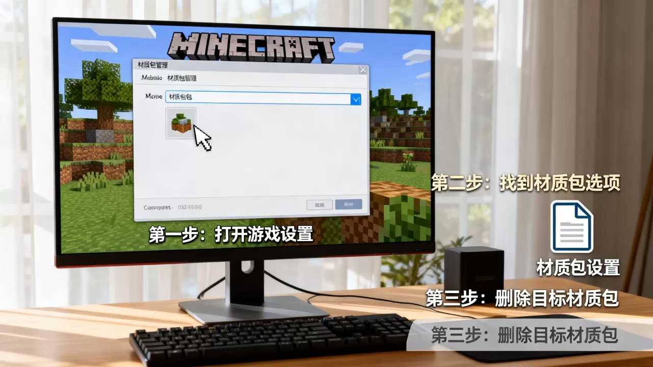 网易版EC服务器材质包怎么才能取消,我的世界材质包怎么删除? 网易版EC服务器材质包怎么才能取消,我的世界材质包怎么删除?