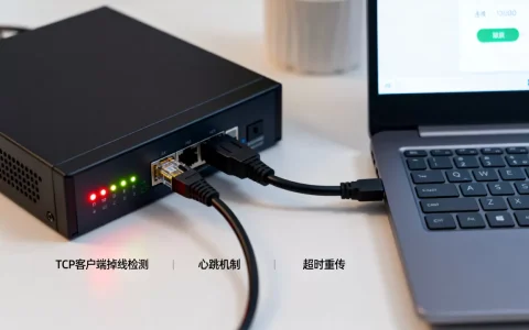 TCP客户端掉线服务器端如何察觉？，如何处理