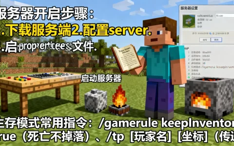 我的世界2b2b服务器怎么开，生存模式指令有哪些？