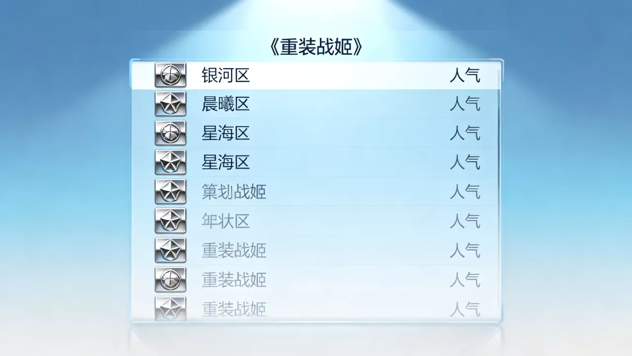 重装战姬有哪些服务器,哪个区人气最高呢? 重装战姬有哪些服务器,哪个区人气最高呢?